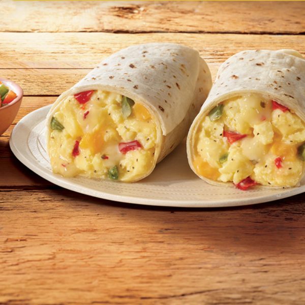 Breakfast Burrito with Egg, Cheese & Jalapeno